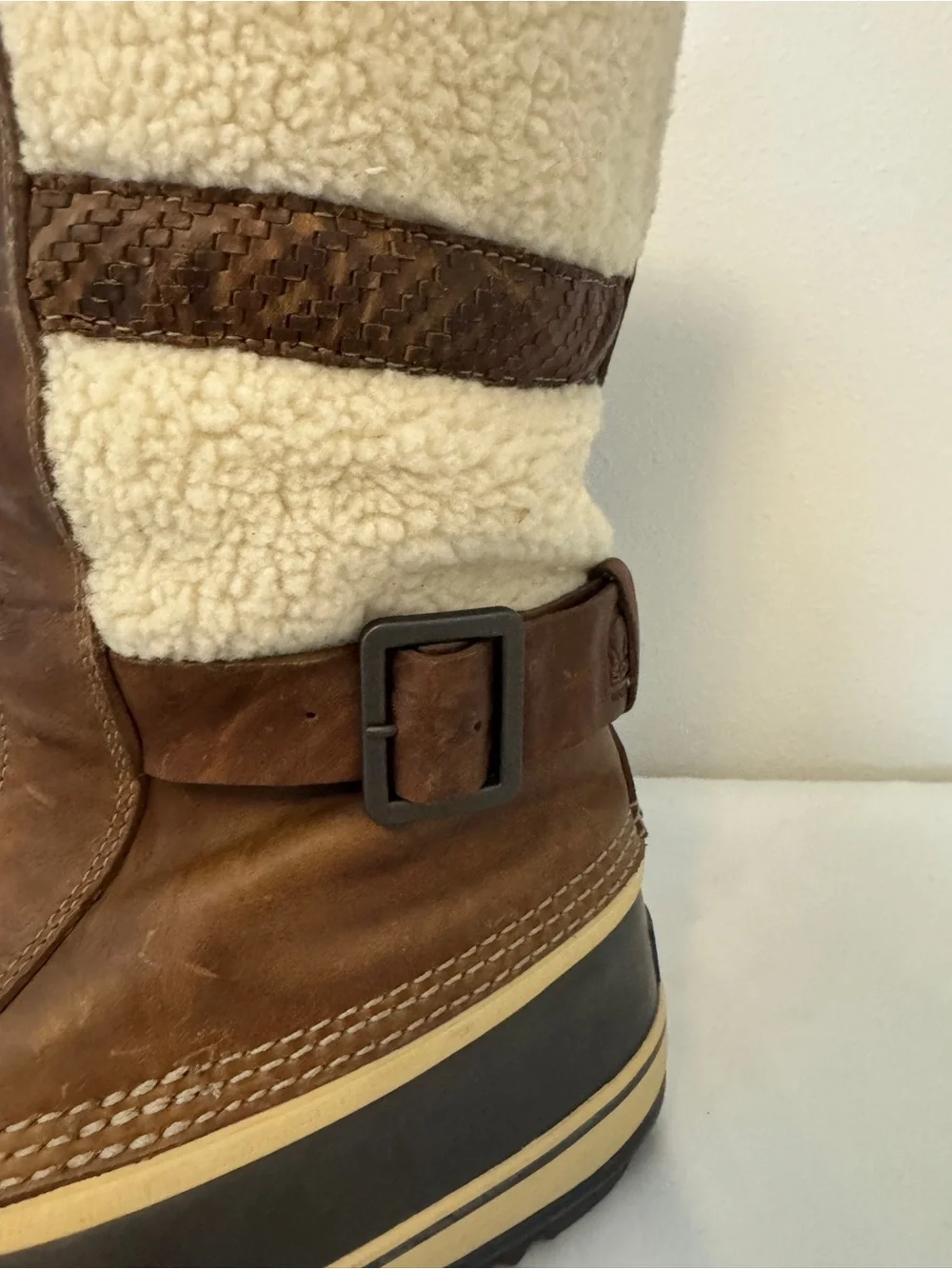 Sorel Womens Helen of Tundra II Mid Calf WP Leather/Rubber Snow Boots 12 ECU